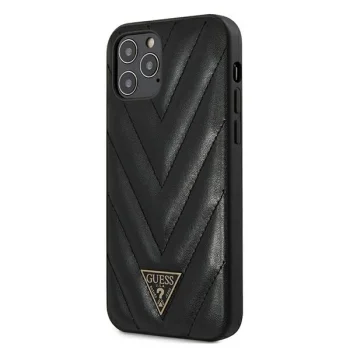 Guess Guhcp12lpuvqtmlbk iPhone 12 Pro Max 6.7" Black/black Hardcase V-quilted Collection