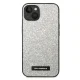 Karl Lagerfeld dėklas iPhone 14 Plus telefonui, sidabrinis