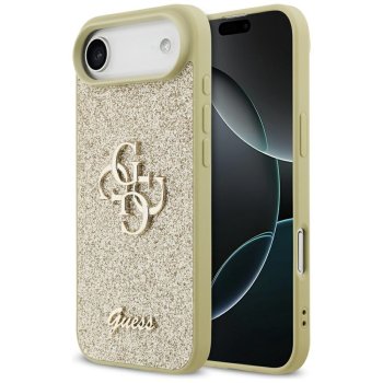Auksinis dėklas Guess Fixed Glitter Big 4G, skirtas iPhone Air