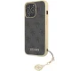 Guess iPhone 14 Pro Case 4G Charms Collection, Gray