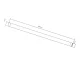 Maclean MC-707 lubinio TV laikiklio strypas 50kg 900mm juodas