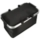 Foldable Thermal Picnic and Shopping Basket, 25L, Black