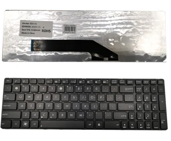 Asus F52 / K50 nešiojamojo kompiuterio klaviatūra, US, juoda