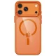 Tech-Protect Magmat Magsafe CC dėklas iPhone 17 Pro / 18 Pro, oranžinis ir skaidrus