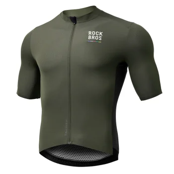 Rockbros 15220004004 ROAD TO SKY Men's Short Sleeve Cycling Jersey L - Green
