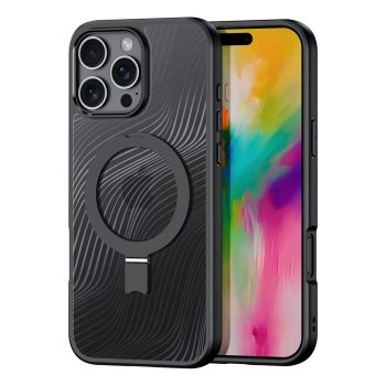 Dux Ducis iPhone 16 Pro Max Case Aimo Mag with MagSafe and Stand, Black