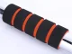 Adjustable Steel Pull-Up Bar for Doorway with Neoprene Grips, Orange