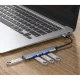 USB Hub 4-Port 3.0/2.0 Aluminium Body, Grey
