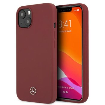 Mercedes Silicone Line dėklas, skirtas iPhone 13 mini, Raudonas