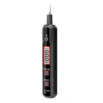 Bekontaktis įtampos testeris 12V-300V su LCD ekranu