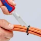 Sulenkiamas elektriko peilis KNIPEX 16 20 50 SB, 80 mm, raudonas / mėlynas