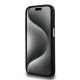 Karl Lagerfeld dėklas iPhone 15 Pro telefonui Silicone Metal Script Logo, juodas