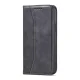 Atverčiamasis dėklas Magnet Fancy Case skirtas iPhone 13 Pro Max su kortelių dėklu ir stovu, juodas