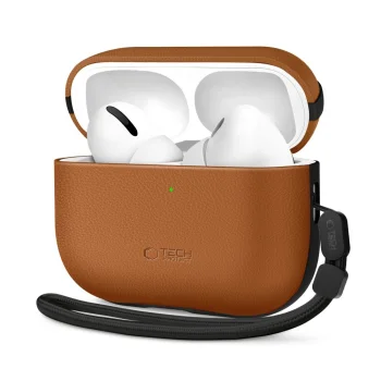 Tech-Protect NaturalFit Case for AirPods Pro 3, Brown