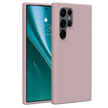 Etteri Silicone Case dėklas skirtas Samsung Galaxy S24 Ultra, šviesiai rožinis
