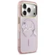 Karl Lagerfeld IML Choupettes Karl Script Logo MagSafe dėklas skirtas iPhone 17 Pro, rožinis
