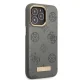 Guess Peony Logo Plate iPhone 13 Pro Max dėklas su MagSafe, pilkas