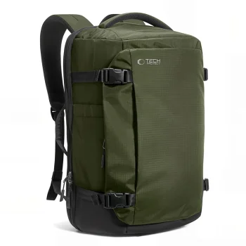 Tech-Protect Defender S70 kuprinė nešiojamajam kompiuteriui 24L Ryanair, tamsiai žalia