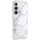 Guess Marble dėklas Samsung Galaxy S23+ baltas