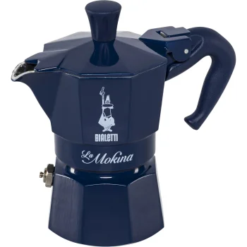Bialetti La Mokina Joyful Memories Espresso Maker, Blue