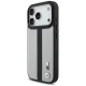 BMW M Perforated Stripe Logo MagSafe dėklas iPhone 17 Pro telefonui, pilkas