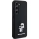Karl Lagerfeld dėklas Samsung Galaxy S24 telefonui Silicone Karl & Choupette, juodas