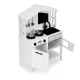 Medinė žaislinė virtuvėlė Ecotoys PLK563W su priedais