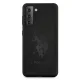 Samsung Galaxy S21 (SM-G991) US Polo Silicone On Tone Case Cover (USHCS21SSLHRTBK), Black