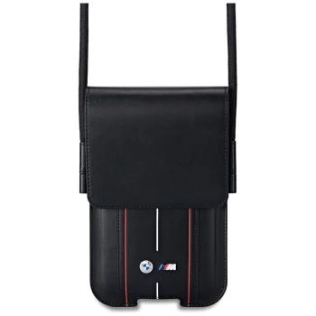 BMW Phone Pouch Red Stripes dėklas-rankinė telefonui, juoda