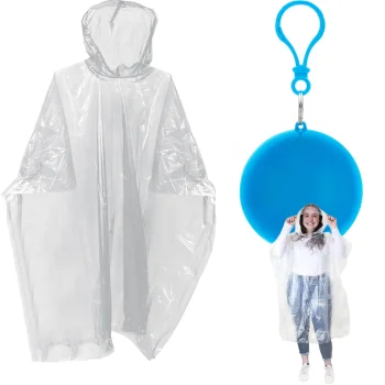 Raincoat in a Ball with Carabiner, Universal Size