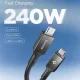Spigen Essential EB24012CC USB-C į USB-C laidas 240W 120cm, juodas