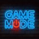 Forever Light Neon PLEXI LED GAME MODE dekoracinis šviestuvas, mėlynas/raudonas