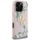 Guess Grained Roses Big 4G Logo dėklas, skirtas iPhone 16 Pro, rožinis