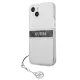 Guess iPhone 13 mini dėklas 4G Gray Strap Charm, permatomas