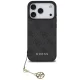 Guess iPhone 17 Pro dėklas 4G Charms Collection MagSafe, juodas