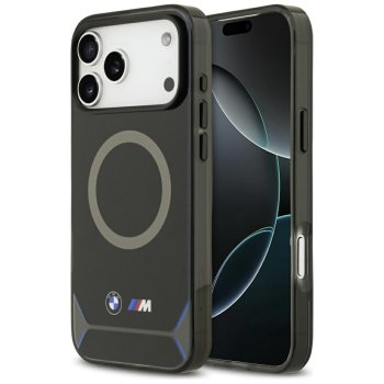 BMW M IML Metal Buttons & Logo MagSafe dėklas iPhone 17 Pro Max, mėlynas