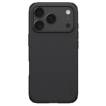 Nillkin iPhone 17 Pro dėklas Super Frosted Shield Pro Magnetic, juodas