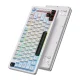 Belaidė žaidimų klaviatūra ONIKUMA MT501, 75%, RGB, balta