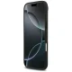 Mercedes Leather Star Pattern Stripes dėklas su MagSafe skirtas iPhone Air, juodas