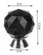 Baldų rankenėlė rutulys Crystal Ball, juoda