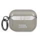 Karl Lagerfeld AirPods Pro dėklas Karl\'s Head Glitter, juodas