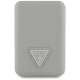 Guess Grained Triangle Power Bank with MagSafe 5000mAh 15W USB-C - Beige