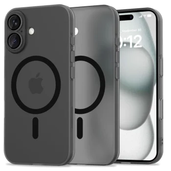 Tech-Protect MagSlim MagSafe dėklas, skirtas iPhone 16, juodas