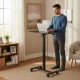 Modernhome Mobile Laptop Desk with Adjustable Height, Black