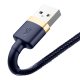 Baseus Cafule USB į Lightning laidas 1.5A 2m Auksinis+Mėlynas