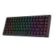 Belaidė mechaninė klaviatūra Royal Kludge RK84 RGB, Red switch, juoda