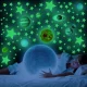 Šviečiantys fluoresciniai lipdukai Žvaigždės ir planetos, 453 vnt.