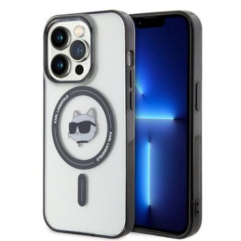 Karl Lagerfeld dėklas iPhone 15 Pro Max su MagSafe, skaidrus