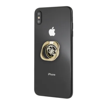 Guess 4G Ring Stand Magnetic Phone Ring Holder with Stand Function - Gold
