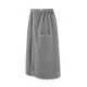 Trizand men\'s sauna towel wrap with pocket, grey